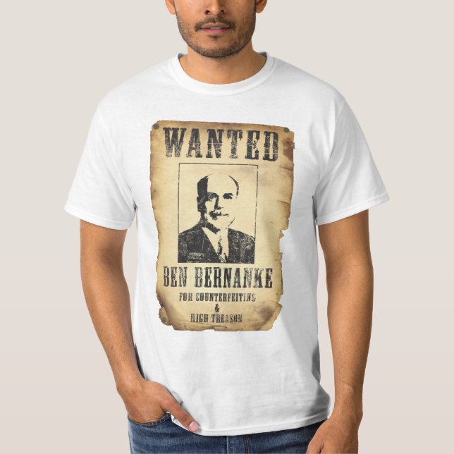 GEWOLLT: Ben Bernanke T-Shirt (Vorderseite)