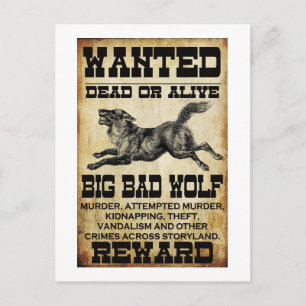 Gewollt: Big Bad Wolf Postkarte