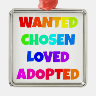 Gewollt Chosen Love Adoptiert Adoption Party Ornament Aus Metall