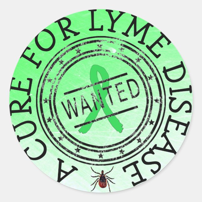 Gewollt: Ein Heilmittel gegen die Lyme-Krankheit S Runder Aufkleber (Vorderseite)