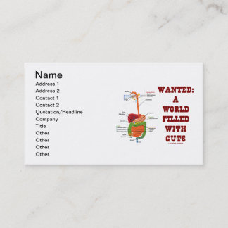 Gewollt: Eine Welt voll von Wölfen (anatomische Wa Visitenkarte