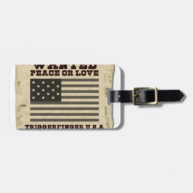 Gewollt Frieden Gepäckanhänger (Vorderseite horizontal)