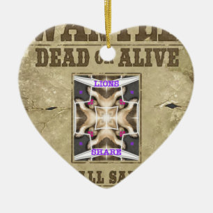 Gewollt Frieden Keramikornament