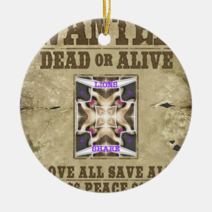 Gewollt Frieden Keramikornament