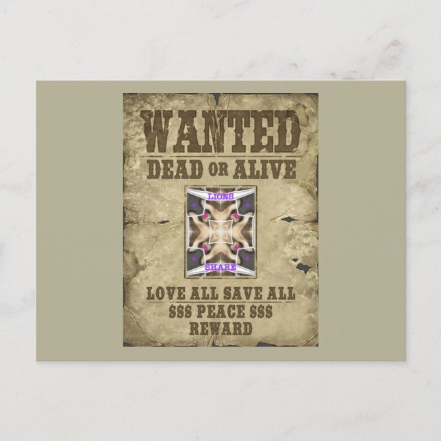 Gewollt Frieden, Liebe und Inspiration: Harmonie v Postkarte (Vorderseite)