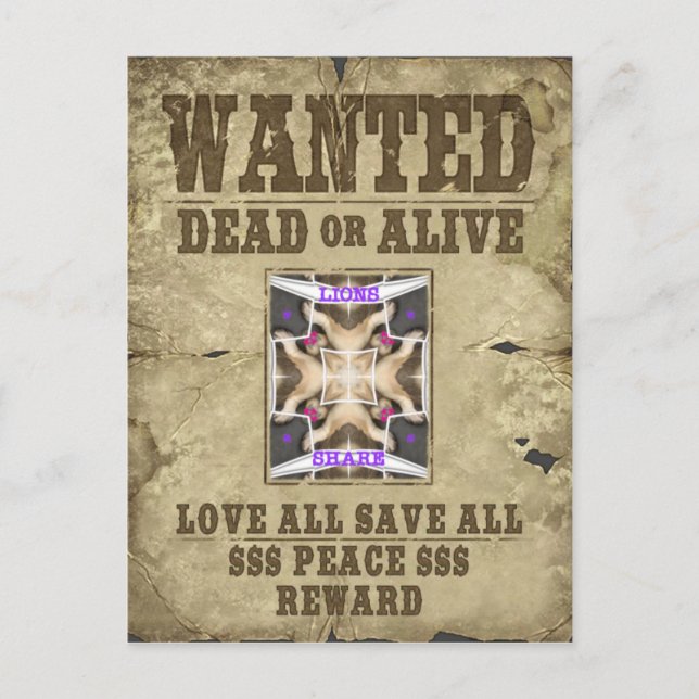 Gewollt Frieden, Liebe und Inspiration: Harmonie v Postkarte (Vorderseite)