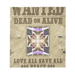 Gewollt Frieden Notizblock