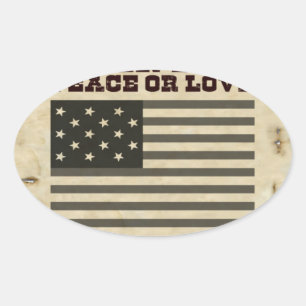 Gewollt Frieden Ovaler Aufkleber