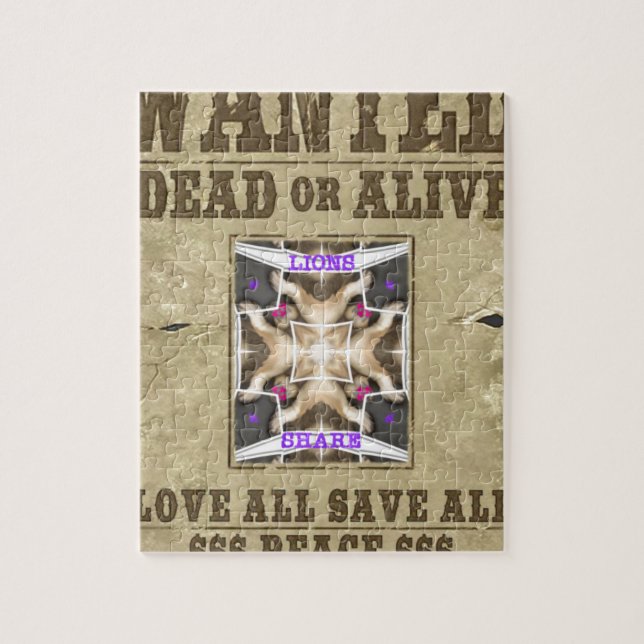 Gewollt Frieden Puzzle (Vertikal)