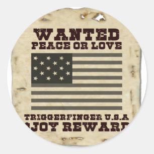 Gewollt Frieden Runder Aufkleber