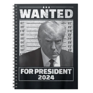 Gewollt für President 2024 Spiral Foto Notebook Notizblock