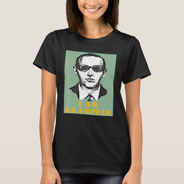Gewollt I Bin D B Cooper Sketch Cryptid Urban Lege T-Shirt (Vorderseite)