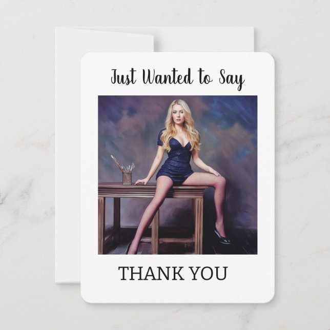 Gewollt, IHNEN ZU DANKEN Dankeskarte (Vorderseite)