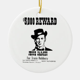 Gewollt Jesse James Keramik Ornament