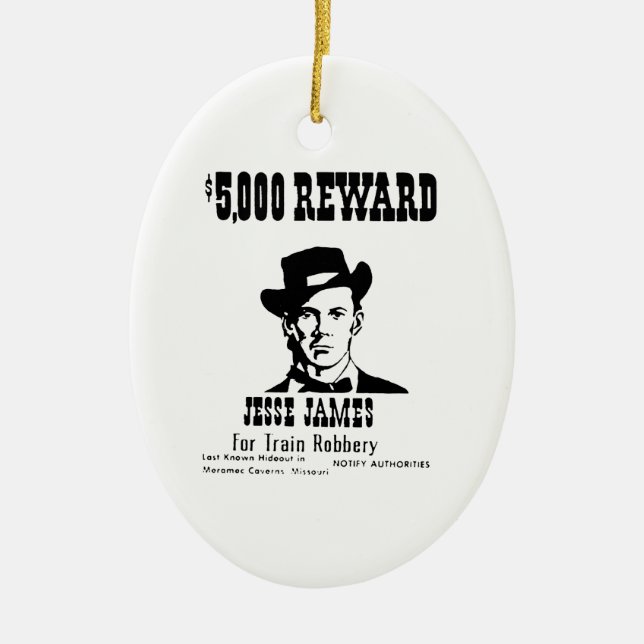 Gewollt Jesse James Keramikornament (Vorne)