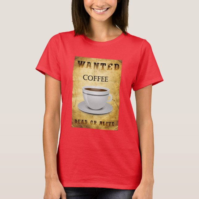 Gewollt Kaffee T-Shirt (Vorderseite)