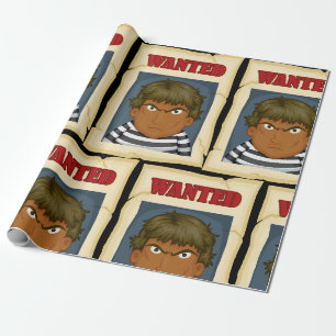 Gewollt Person entkommen Gefangenenpapier Geschenkpapier