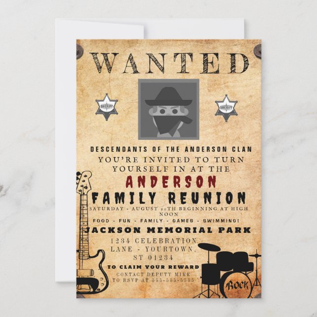 Gewollt Poster Family Wiedersehen Barbeque Einladu Einladung (Vorderseite)