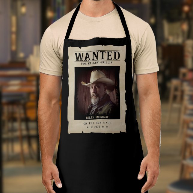 Gewollt Poster Funny Vintages Foto Schürze (Wanted Poster Funny Vintage Photo Apron
)