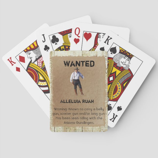 Gewollt Poster Playing Cards - Alleluia Ruah Spielkarten (Rückseite)