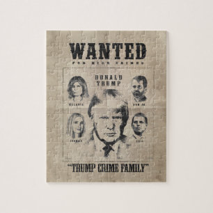 Gewollt Poster: Trump Crime Family Puzzle