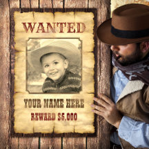 Gewollt Poster | Vintage Vorlage für Wild-West-Fot