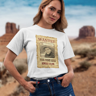 Gewollt Poster | Vintager Fotovorlage "Wild West" T-Shirt