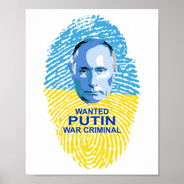 GEWOLLT Putin-Krieg Poster (Vorne)