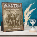 Gewollt Rustikales Hochzeitstipendium Fotoplatte<br><div class="desc">Lass deinen Kunden oder Gästen wissen, was Hashtag zu verwenden. Anzeige in der Lobby oder am Empfang. Western themed gewollt Poster bietet eine Bande von gewollt Gesetzlosen. Text liest: Gewollt - Fotos von All You High Flauntin's. Fügen Sie Ihren eigenen Hashtag, Ihre Webadresse, E-Mail oder andere soziale Medieninformationen hinzu. Ein...</div>