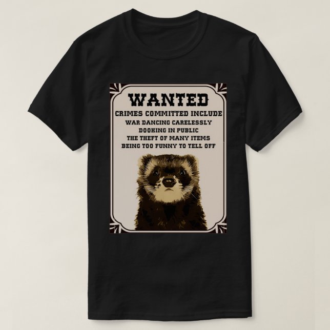 Gewollt Spenden von Ferret T-Shirt (Design vorne)