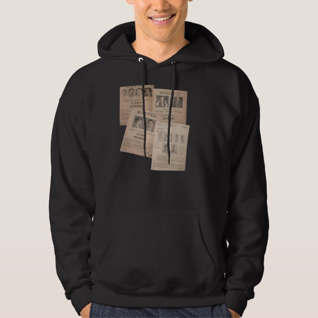 gewollter Plakatcollage cooler Hoodieentwurf Hoodie (Vorderseite)