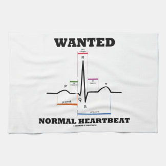 Gewolltes normales Hearbeat (ECG/EKG Handtuch