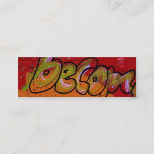 "Geworden " Mini Visitenkarte