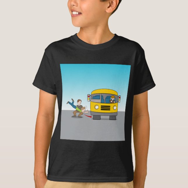Geworfen unter Bus T-Shirt (Vorderseite)