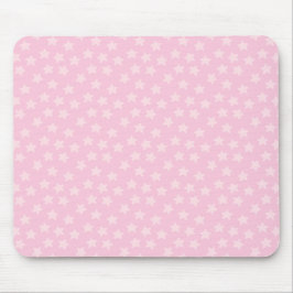 Geworfene rosa Sterne Mousepad
