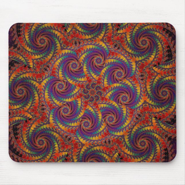 Gewundene Kraken-psychedelische Mousepad (Vorne)