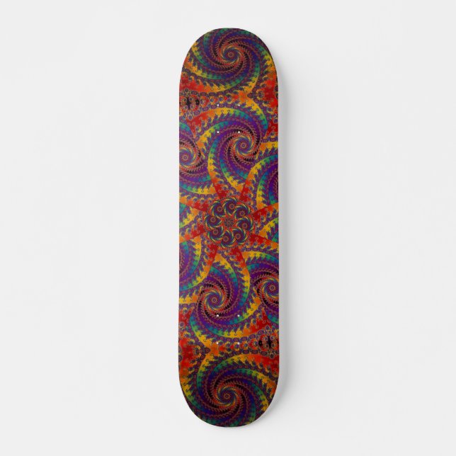 Gewundene Kraken-psychedelische Skateboard (Vorne)