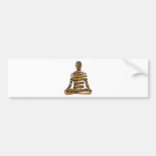 GEWUNDENE MEDITATION AUTOAUFKLEBER (Vorne)