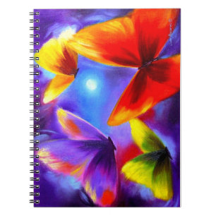 Gewundene Notizbuch-bunte Notizblock