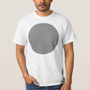 gewundene optische Täuschung 3D T-Shirt