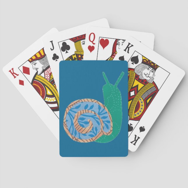 Gewundene Schnecke-Spielkarten Spielkarten (Rückseite)