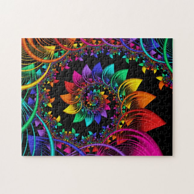 Gewundenes es-gehend des Fraktals Puzzle (Horizontal)