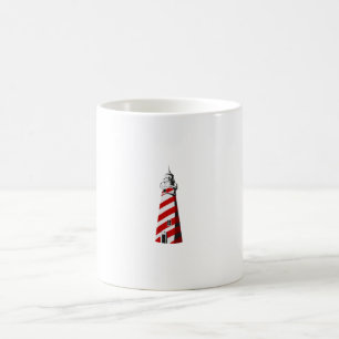 gewundenes rotes Weiß landing.png des Leuchtturme Tasse