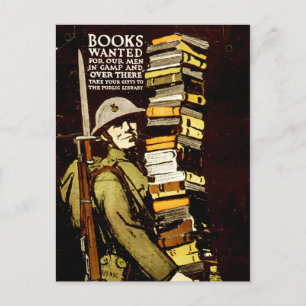 Gewünschte Bücher Postkarte