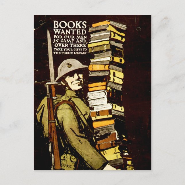 Gewünschte Bücher Postkarte (Vorderseite)