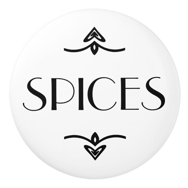 Gewürz-Fach Keramikknauf (Vorderseite)