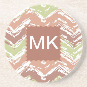 Gewürz-Gekritzel-Zickzack Zickzack Getränkeuntersetzer