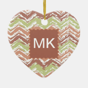 Gewürz-Gekritzel-Zickzack Zickzack Keramik Ornament