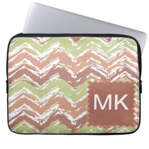 Gewürz-Gekritzel-Zickzack Zickzack Laptopschutzhülle