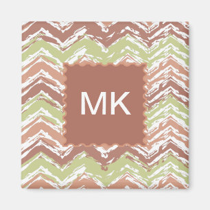 Gewürz-Gekritzel-Zickzack Zickzack Magnet